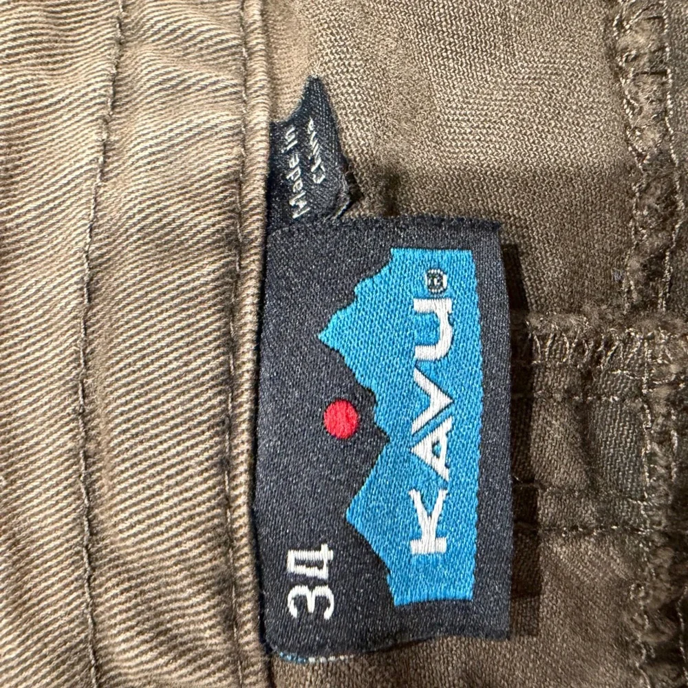 Kavu Canvas Work Pants Mens‎ 34x30 Brown Good Straight Leg Outdoor Hiking Rugged